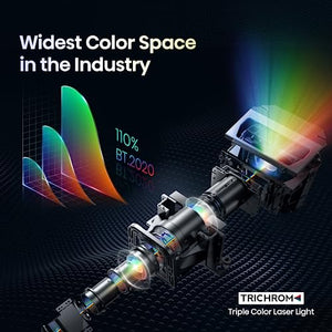 Hisense C1 4K UHD Triple Color RGB Laser Portable Mini Projector, 300" - Dolby Vision HDR10, JBL Sound