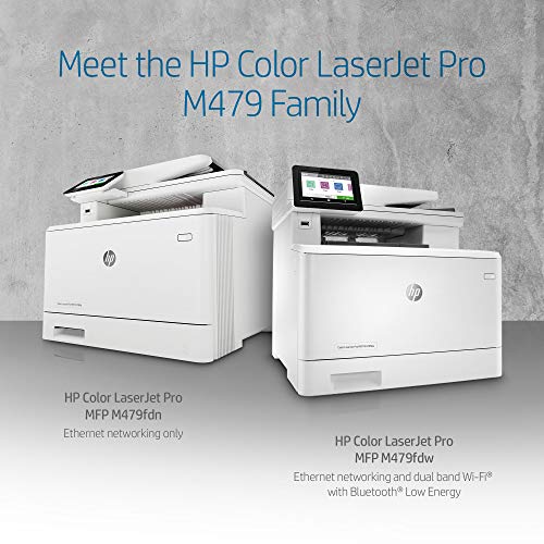 HP Color LaserJet Pro Multifunction M479fdn Laser Printer with One-Year, Next-Business Day, Onsite Warranty & Amazon Dash Replenishment ready (W1A79A) – Ethernet Only