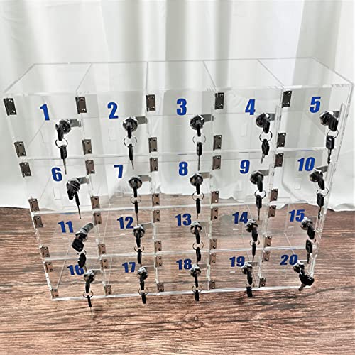 Cell Phone Lockers for Employees Classroom Phone Pocket Chart Storage Organizer Box Office Cell Phone Jail Lock Box on Wall