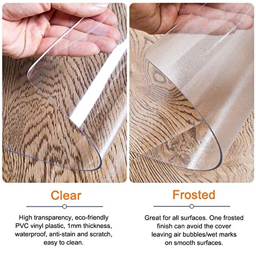 Clear Vinyl Plastic Floor Protector - Non-Skid Waterproof Dustproof - 80cm/100cm/120cm/140cm Wide