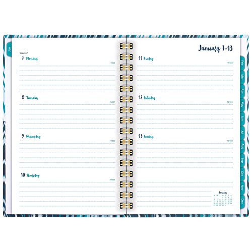 Mead 2019 Weekly & Monthly Planner, 5-1/2" x 8-1/2", Small, Hardcover, Artisan, Design Selected For You (CRW40910)