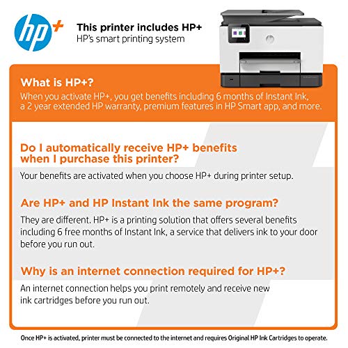 HP OfficeJet Pro 9025e Wireless Color All-in-One Printer with bonus 6 free months Instant Ink with HP+ (1G5M0A)
