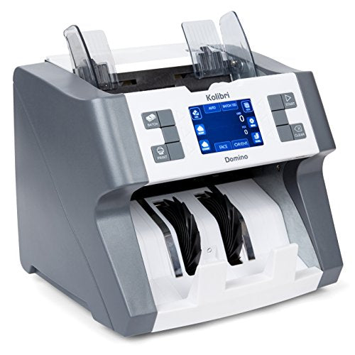 Kolibri Domino Bank Grade Mixed Denomination Money Counter Machine Cash Counter Bill Counter and Bill Reader with UV,MG,IR Counterfeit Detector