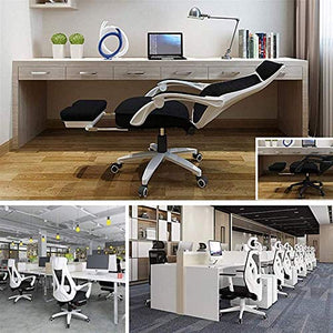 KouRy Ergonomic Mesh Office Gaming Chair with Lumbar Support - White