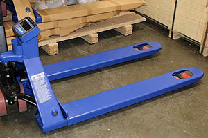 Pallet Jack Scale with Built-in Thermal Printer 5,000 x 1 lb Capacity 48"x27" Fork Size
