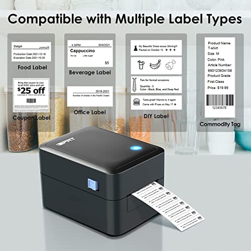 iDPRT Bluetooth Label Printer - 2022 Ultra Fast Thermal Label Printer, 1"-3.15" Width Wireless Label Maker with APP for Barcode, Address, Mailing, Filling etc, Support Windows, Mac, iOS& Android