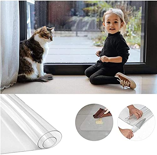 HAIZON Clear Plastic Chair Mat for Hardwood and Carpet Floors - 155" Size