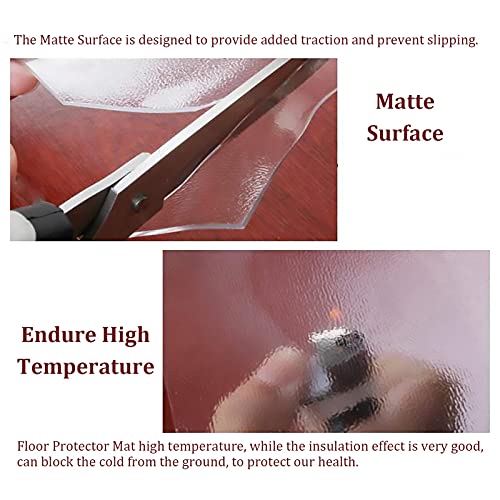 JYDQM Clear Vinyl Plastic Floor Runner/Protector 120x6 - 2mm Thick