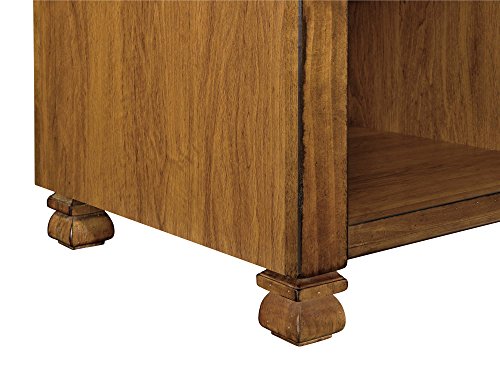 Ameriwood Home 9662096COM San Antonio Veneer Wood Bookcase, Medium Brown