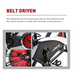 JOROTO X2 Exercise Bike with SPD Pedals Indoor Cycling Bike with Magnetic Resistance ( 300 Lbs Weight Capacity )