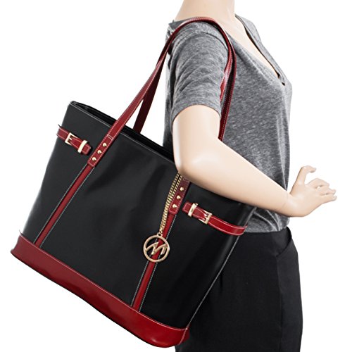McKleinUSA SERAFINA 97565 Black Leather Women's Business Tote