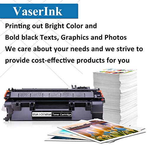 05A | CE505A Toner Cartridge Replacement for HP Laserjet P2035 P2035n P2055 P2055d P2055dn P2055x Printer Toner (6 Pack Black) - by VaserInk