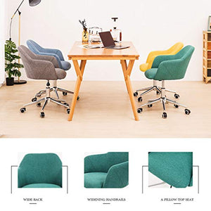 Leisure Swivel Chairs Adjustable Height Home Office Desk Chair Sofa Chair with Soft Seat Cushion SACKDERTY
