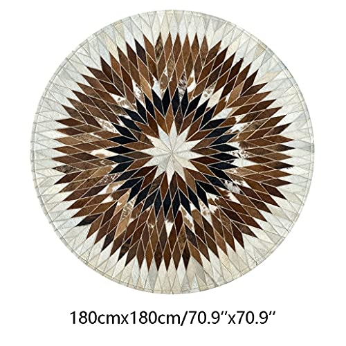 HFSD Practical Leather Hard Floor Chair Cushion, Light Gray Non-Slip Office Chair Mat, 71 x 71 inchs