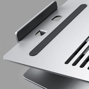ZYSXJMY Laptop Stand Riser Height Adjustable Aluminum Foldable Tablet Stand Desktop Notebook Cooling Holder for