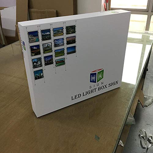 Real Estate Window Hanging Acrylic Poster Frame Advertising Display Office Led Store Sign Holders (Vertical, 4pcs A4 a Row)