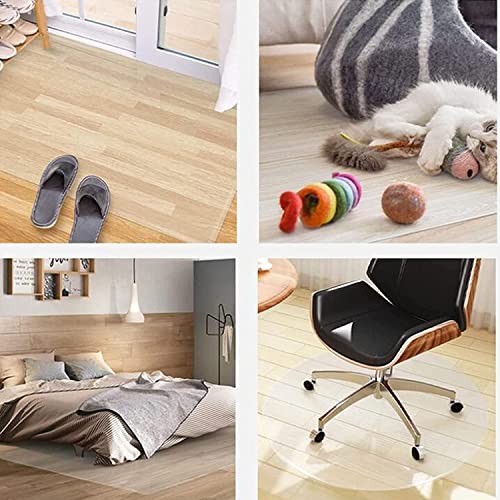 HAIZON Hard-Floor Chair Mat PVC Clear Non-Slip Protector for Hard Floor - Multiple Sizes
