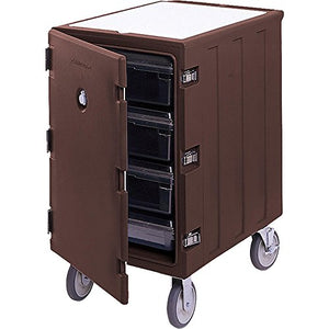 Cambro Food Storage Box Cart with Cutting Board - 32 x 21-1/2x37-1/2, Dark Brown