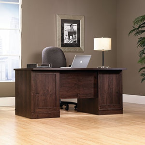 Sauder 408289 Office Port Executive Desk, Dark Alder Finish