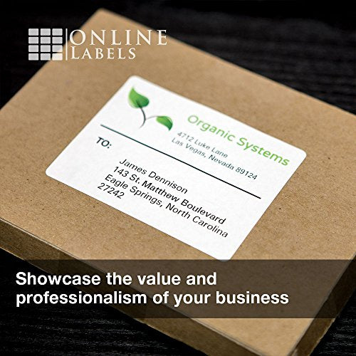 4 x 3.33 Rectangle Shipping Labels - Permanent, White Matte - Wine, Pallet Labels - 6-Up - Pack of 30,000 Labels, 5,000 Sheets - Inkjet/Laser Printers - Online Labels
