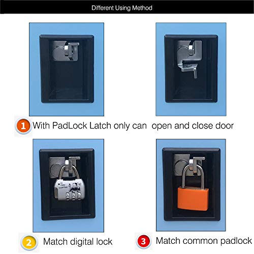 MECOLOR-Metal Kids Locker for Girls Bedroom and Playroom Storage for Clothes,Bags,Toys and Book (Blue, W6D-Padlock)
