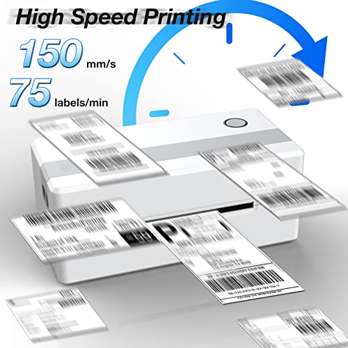 Shipping Label Printer 4x6, Thermal Label Printer, Commercial Thermal Label Maker, Support Win & Mac & Linux for Home Business Office, Etsy, Shopify, Ebay, Amazon, FedEx, UPS