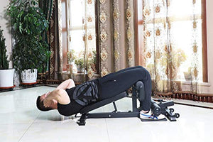 ALTAS Strength 6005B Sissy Squat Black Adjustable Squat Machine Light Commercial Equipment Ab Strength Training Home Gym Workout