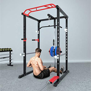 novi Power Rack, Multifunction Home Barbell Rack Adjustable Comprehensive Training Device Strength Training Equipment