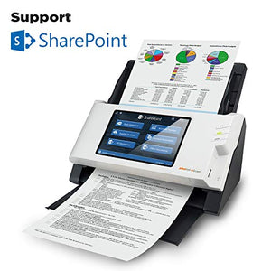 Plustek eScan SharePoint A250 - Network Scanner Dedicated for Microsoft SharePoint and Office 365 - Standalone (PC-Less), 7" Color Touchscreen - 50-Sheet Automatic Document Feeder