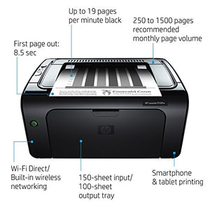 HP Laserjet Pro P1109w Monochrome Printer, (CE662A)