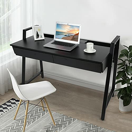 ADHW Student Study Computer Desk Laptop PC Table Home Office Workstation w/2 Drawers