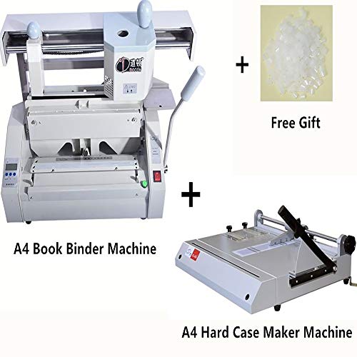 Book Making Machine Kit Hot Glue Book Binder Machine 110V + A4 Size Hard Cover Case Maker USA Stock