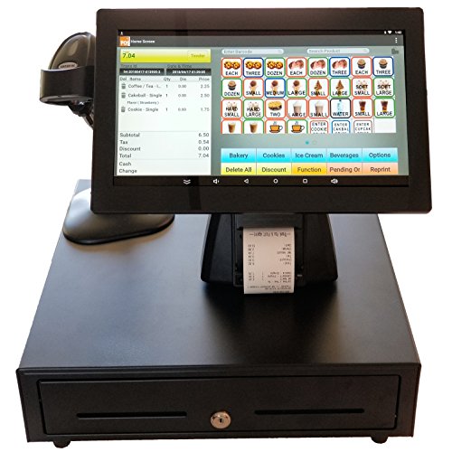 POS Retail Point of Sale System Includes a Large Commercial Grade 14 Inch Touch Screen Tablet, Scanner, Printer and Drawer. Online Inventory Management with In Depth Sales Analysis Simplifies Your Job