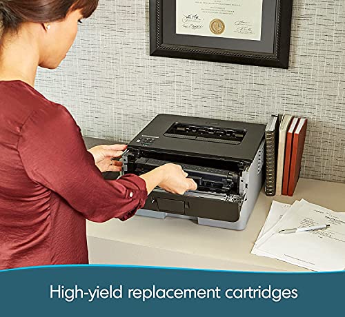 Brother HL-L2350DW Compact Monochrome Laser Printer - Wireless Connectivity - Mobile Printing - Auto 2-Sided Printing - Up to 32 Pages/Minute - Up to 250 Sheet Paper - 1-line LCD + iCarp HDMI Cable