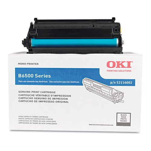 Okidata Toner Cartridge - Black - 22000 Pages - For B6500 Digital Mono Printer