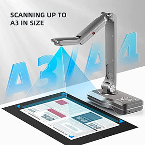 JOYUSING V508 8MP Document Camera for Teachers - VGA/HDMI/USB - Mac/Windows/Chromebook - Online Teaching & Web Conferencing