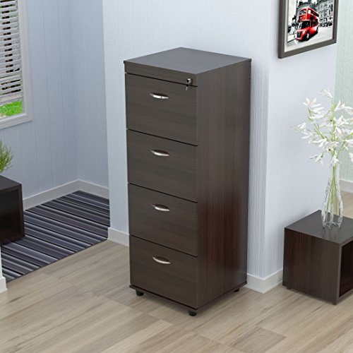 Inval America Uffici Commercial Collection 4 Drawer File Cabinet