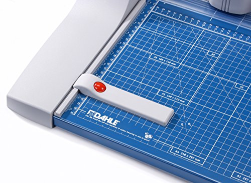 Dahle 440 Premium Rolling Trimmer, 14-1/8" Cut Length, 30 Sheet Capacity, Self-Sharpening, Automatic Clamp, German Engineered Paper Cutter