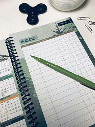 Well Planned Day, Student Planner Camping Camo, July 2019 - June 2020