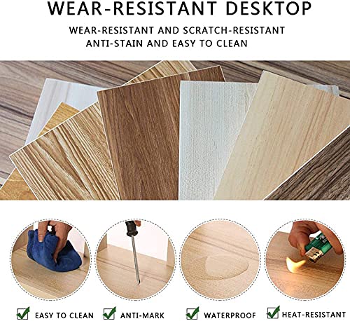 JCXT Computer-Desk Office Desk, Large PC Office Laptop Table, Multipurpose Home Wooden Office Meeting Table Workstation, for Office Living Room, Bedroom Easy to Assemble