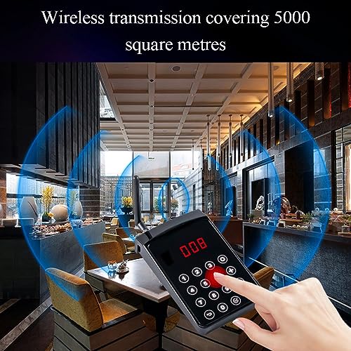 ROLTIN Wireless Food Pager for Commercial Catering - Western Restaurant Vibrating Queue Pager - Contactless Queuing for Restaurants, Banks, Coffee Shops