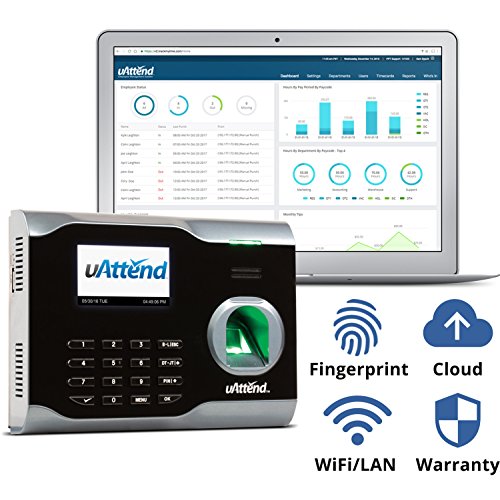 uAttend BN6500 Wi-Fi Biometric Fingerprint Time Clock