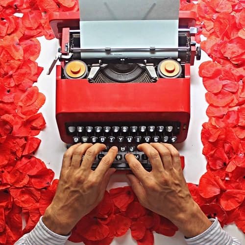 Quepiem Retro Manual Typewriter with Double Ribbon - Valentine Literary Gift