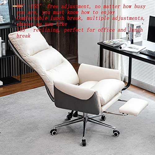 HUIQC Boss Chair High Backrest Managerial Executive Chairs with Footrest - Blue