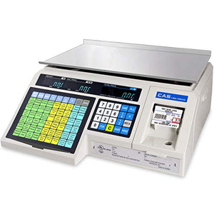 CAS LP-1000N Label Printing Scale Legal for Trade - 30 x 0.01 lb with FREE CAS LST-8020 UPC w/Ingredients Label