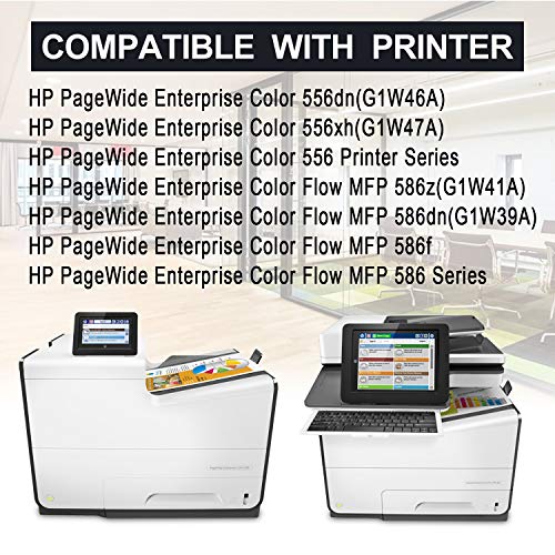 3 Pack 981X (1C+1Y+1M) Remanufactured Ink Cartridge Replacement for HP PageWide Enterprise Color 556dn,556 Printer Series,Flow MFP 586dn,Flow MFP 586f,Flow MFP 586 Series Printers.