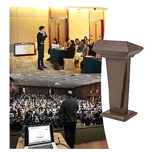 Roedax Heavy Duty Metal Speech Podium Stand - Portable Lectern for Church, School, and Training Institute