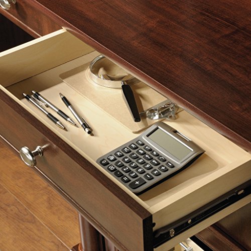 Sauder 420513 Palladia Computer Desk and Hutch, L: 59.49" x W: 23.39" x H: 56.50", Select Cherry finish