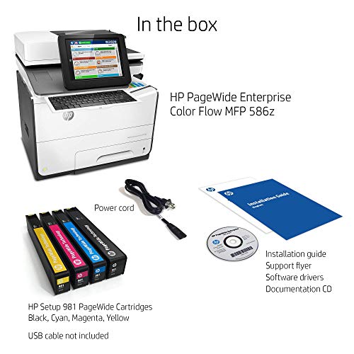HP G1W41A#BGJ PageWide Enterprise Color Flow MFP 586Z 8" (Renewed)