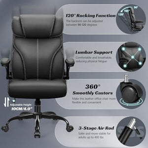 HeroSet Ergonomic Big and Tall Office Chair with Adjustable High Back and Lumbar Support